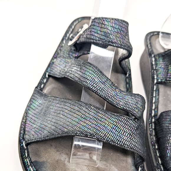 Alegria Womens 8/8.5 Colette Sandals Royals Holographic Iridescent Comfort 38 - Picture 7 of 11